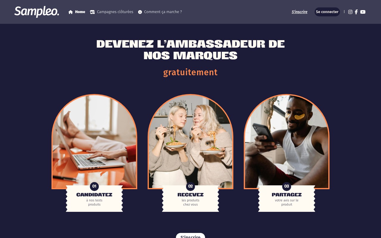 Plateforme Sampleo